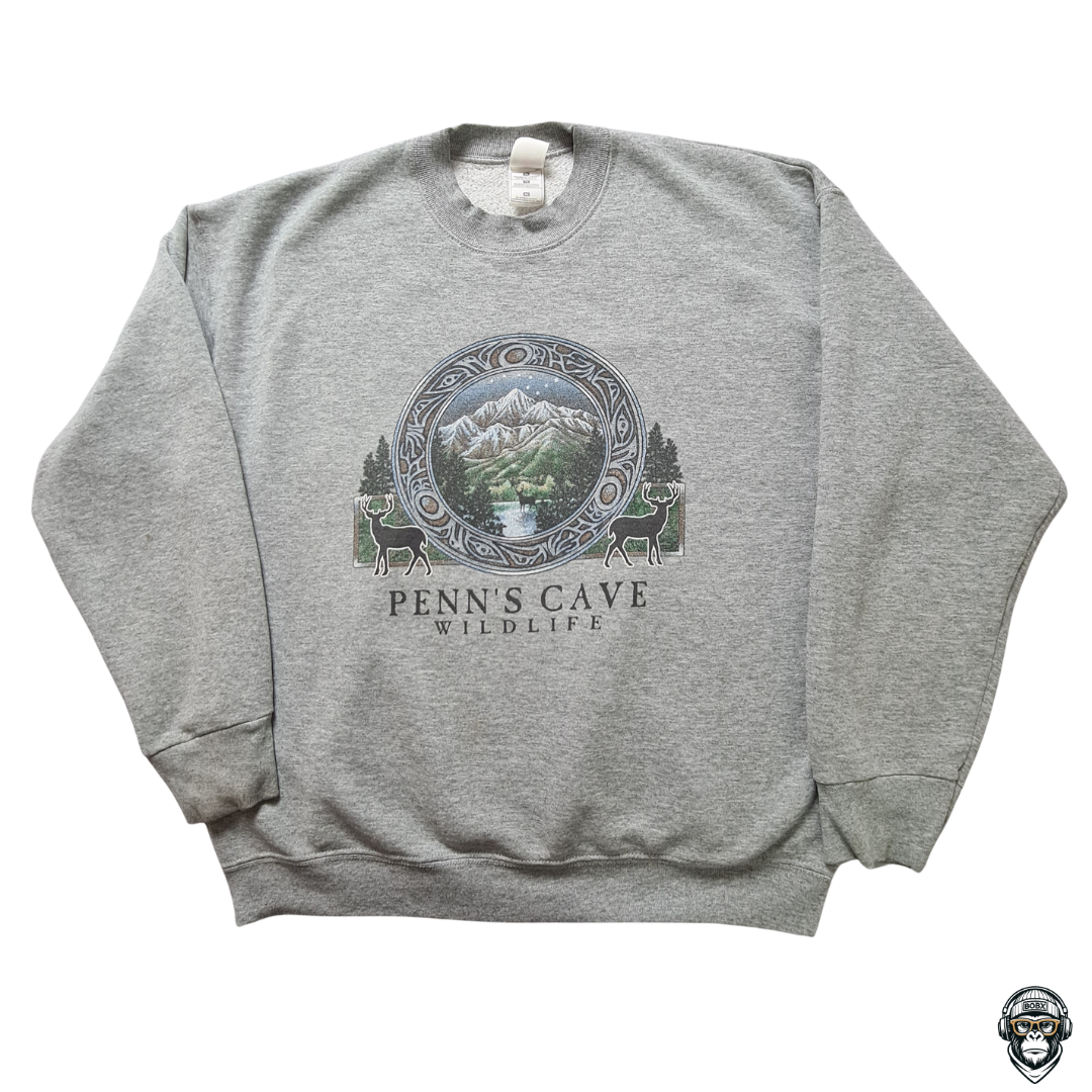 Penn’s Cave Wildlife Pullover – USA Destination Sweater – Fruit of the Loom (XL)