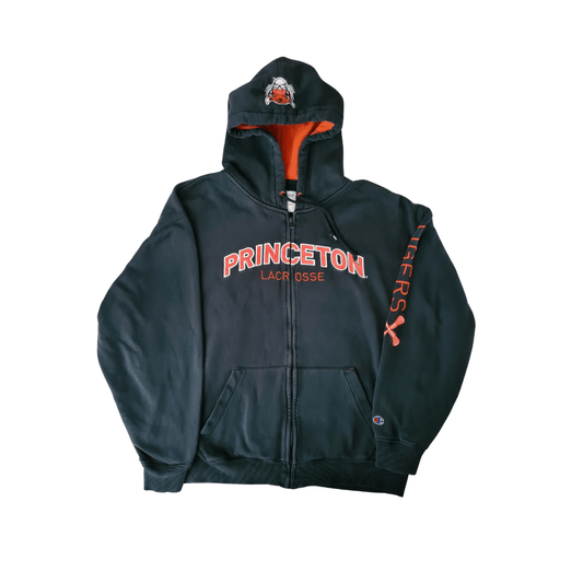 Vintage Champion Zipper Hoodie – Princeton Lacrosse | Größe XL