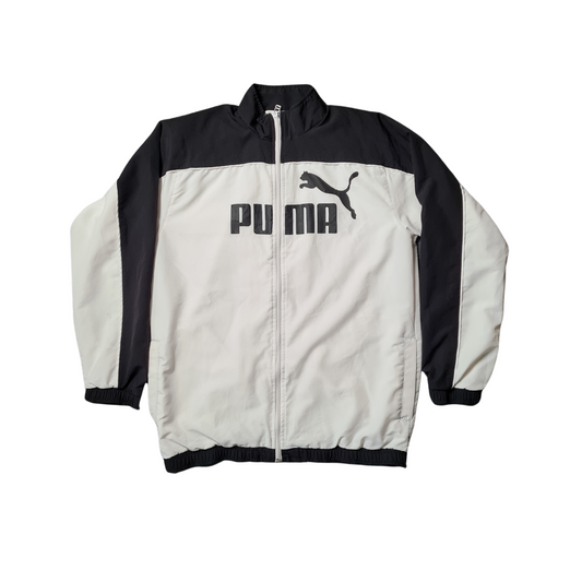 PUMA Trainingsjacke | Schwarz-Weiß | Retro Style (M)
