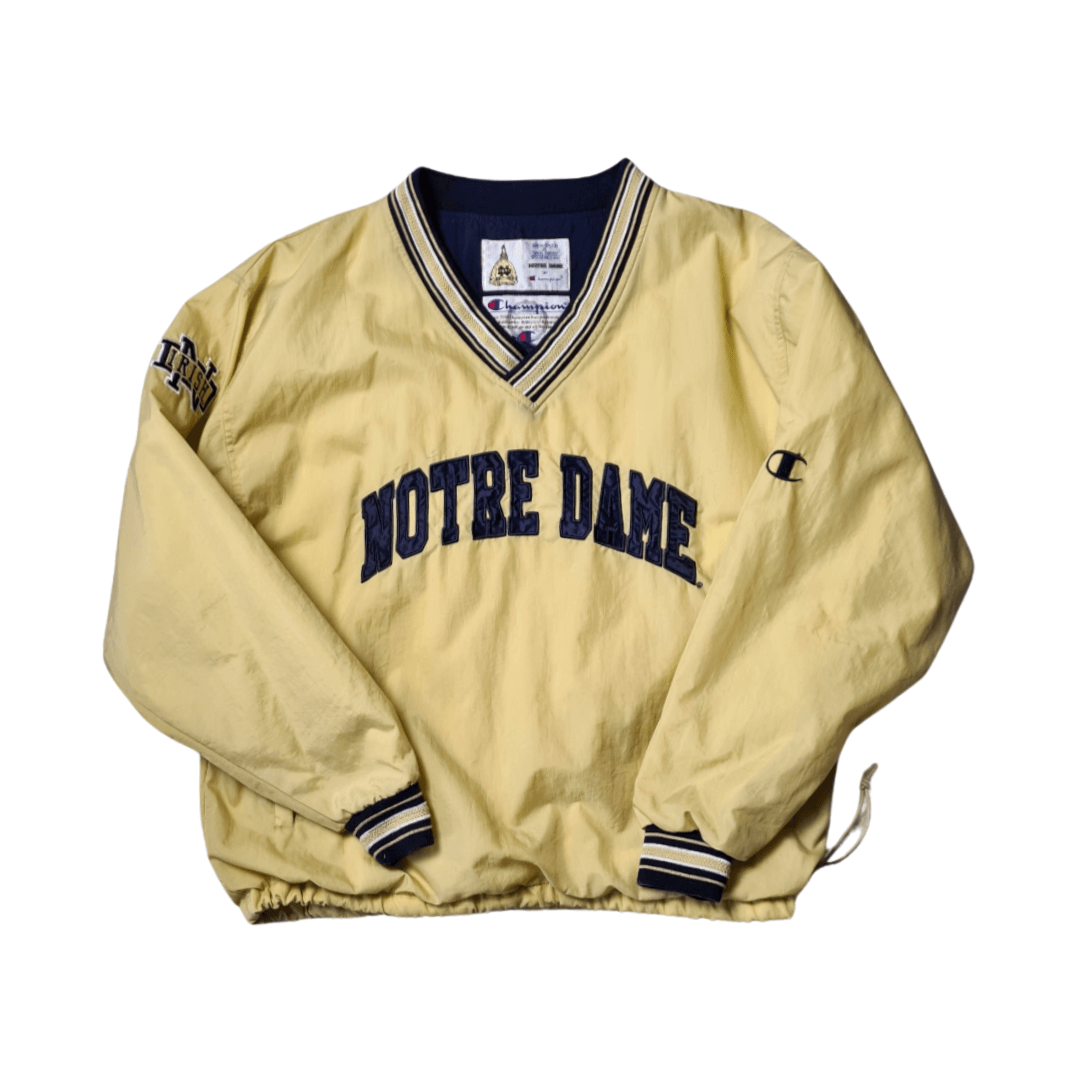 Vintage Champion Notre Dame Windbreaker – College Jacke (L)