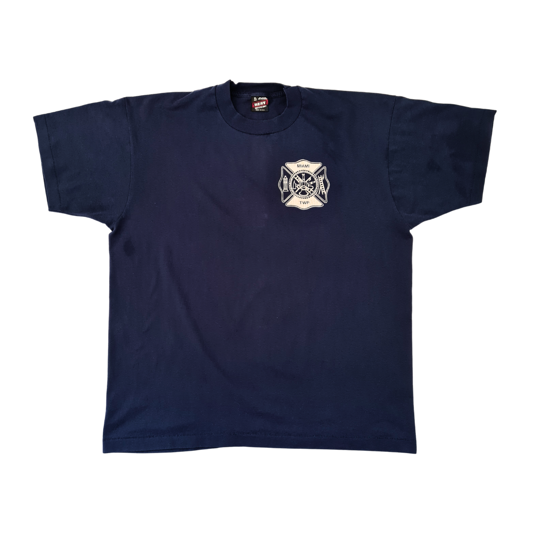 Fruit of the Loom BEST Fire Dept T-Shirt "Miami TWP" – Single Stitch – Größe XL