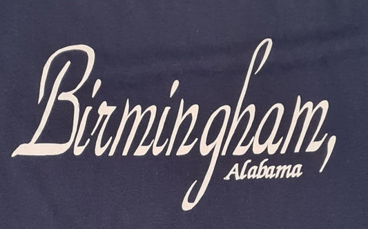 Screen Stars „Birmingham Alabama“ T-Shirt Single Stitch XL Navy