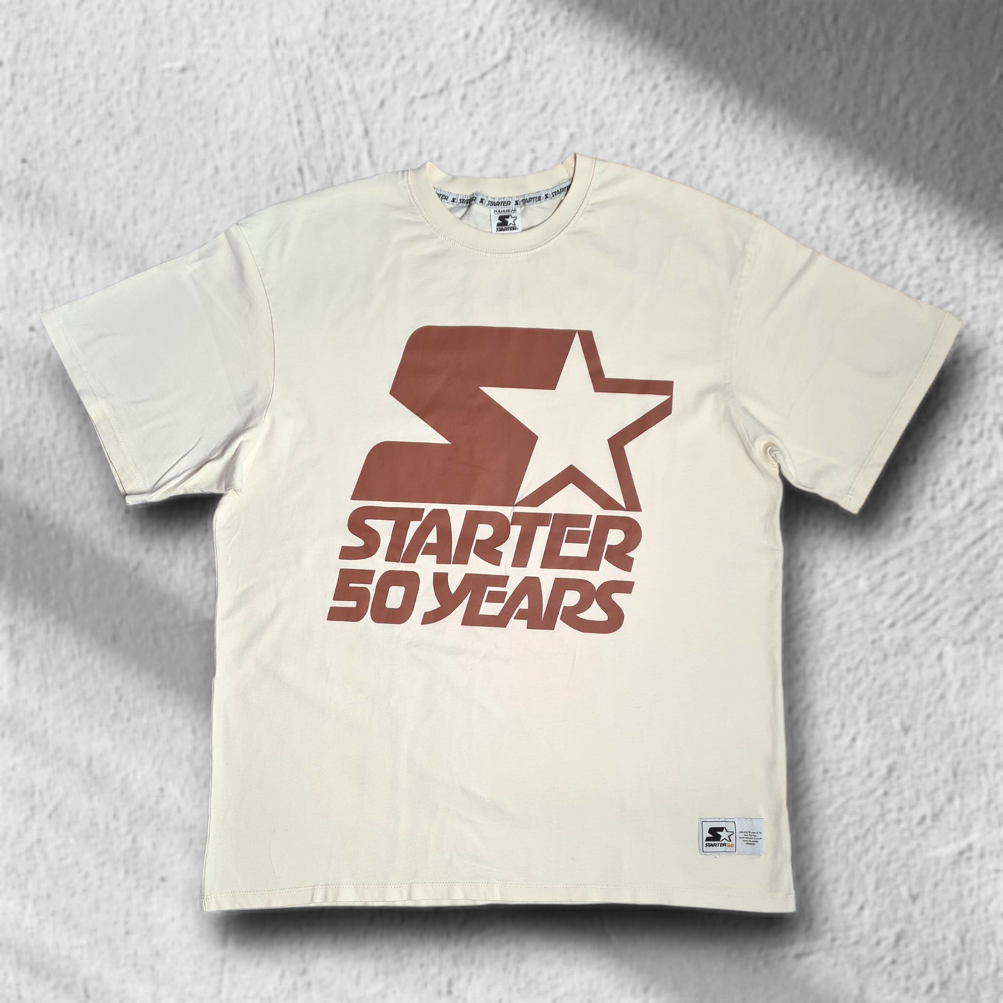 Starter 50 Years T-Shirt Retro Beige – Größe L