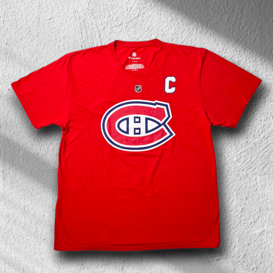 Retro Fanatics NHL T-Shirt – Montreal Canadiens Weber #6 – Rot – Größe L