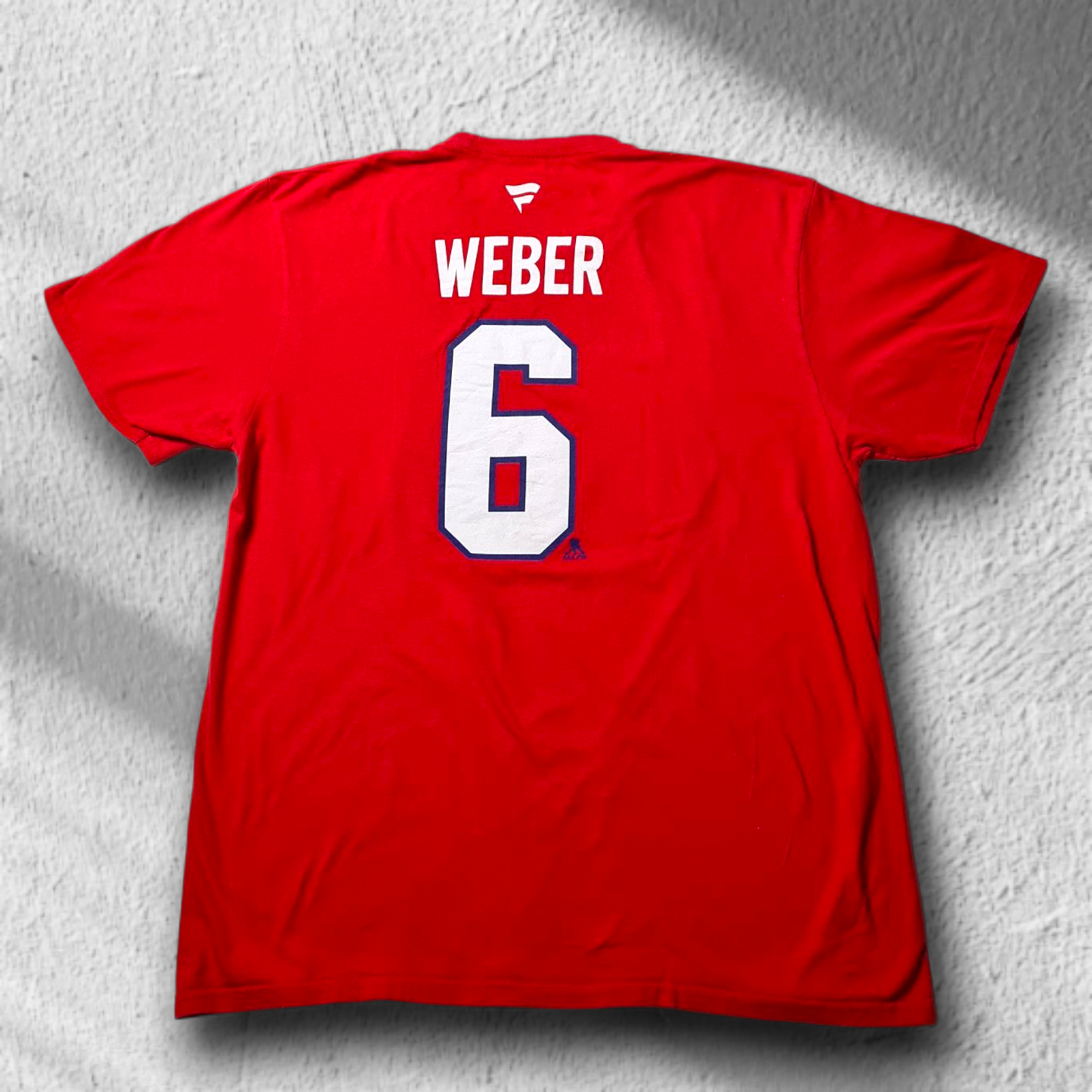Retro Fanatics NHL T-Shirt – Montreal Canadiens Weber #6 – Rot – Größe L