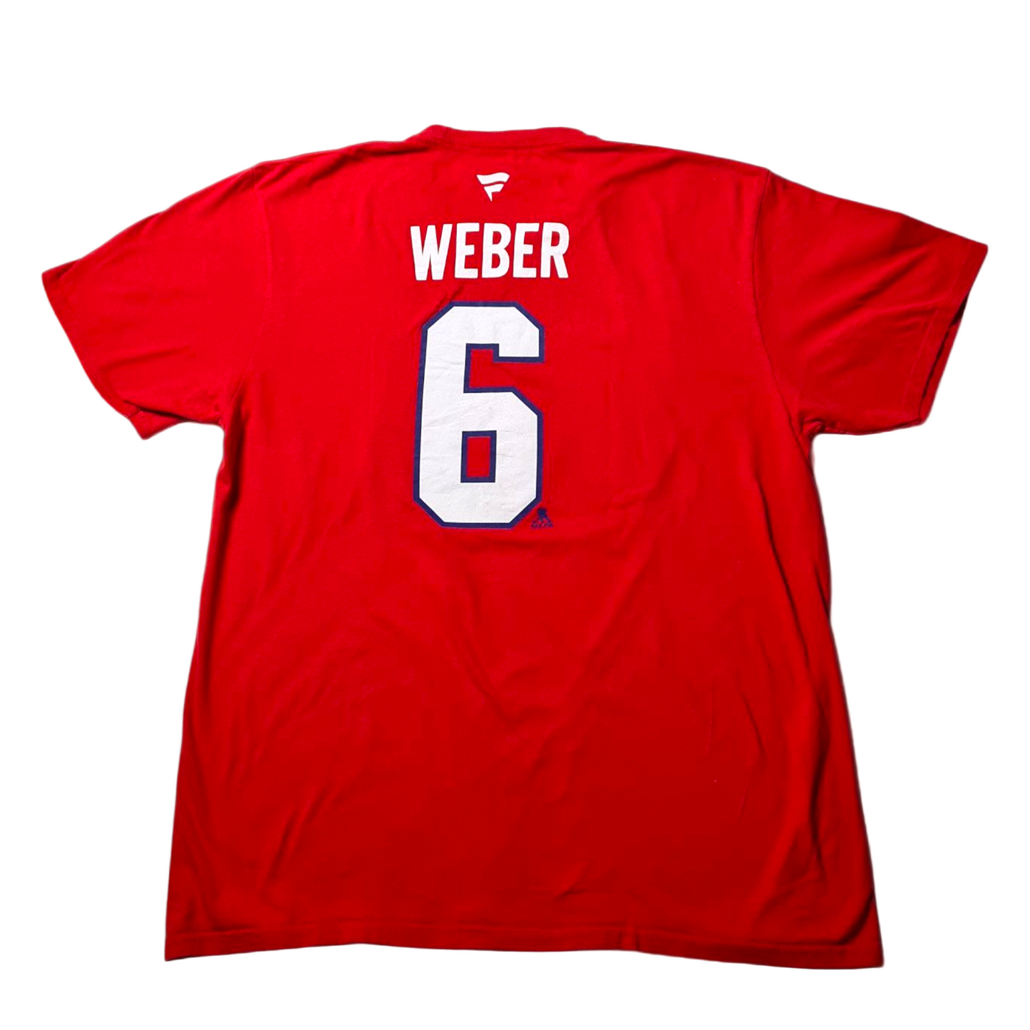 Retro Fanatics NHL T-Shirt – Montreal Canadiens Weber #6 – Rot – Größe L