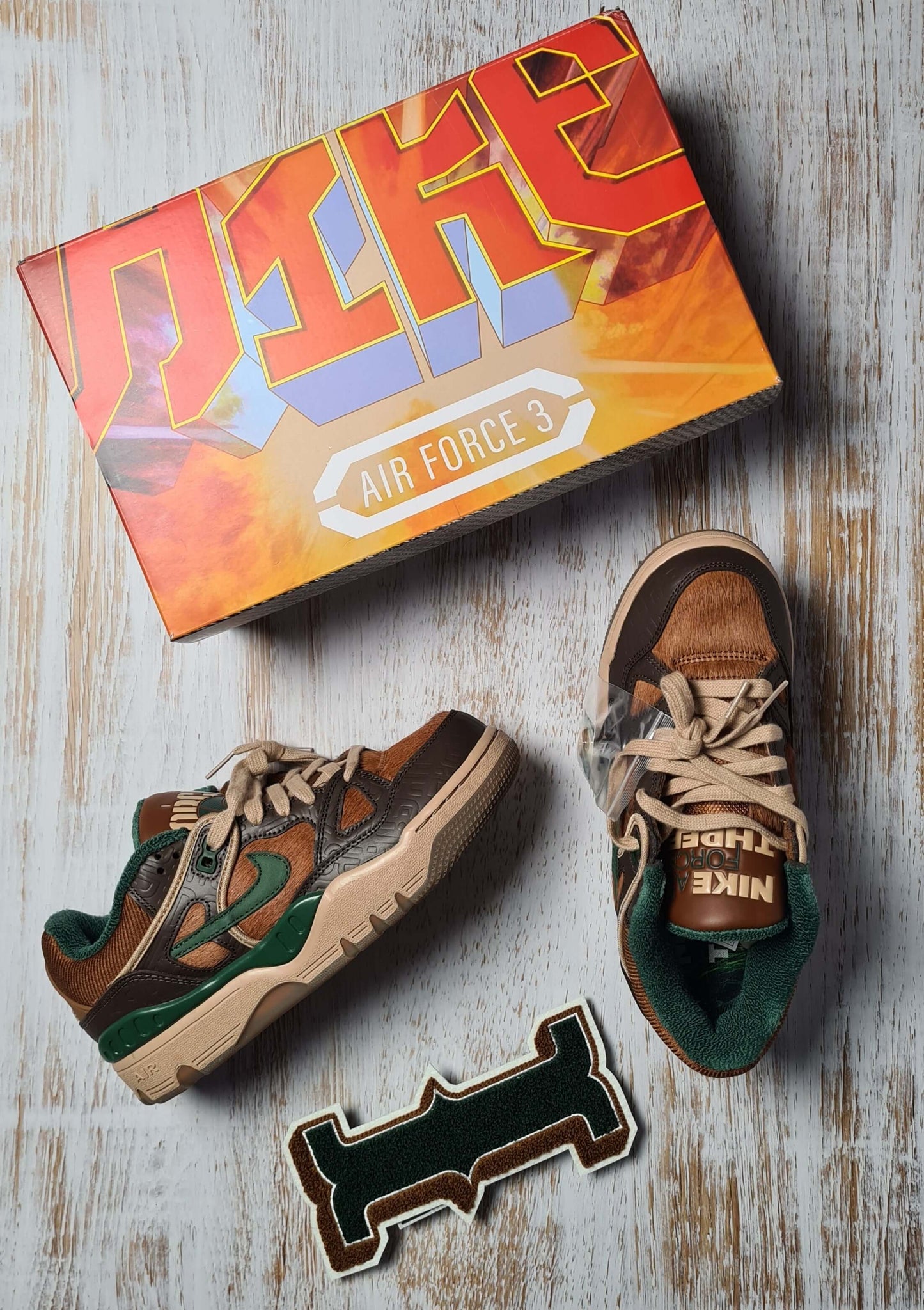 Nike Air Force 3 Low Nigo | Baroque Brown | Gr. 40