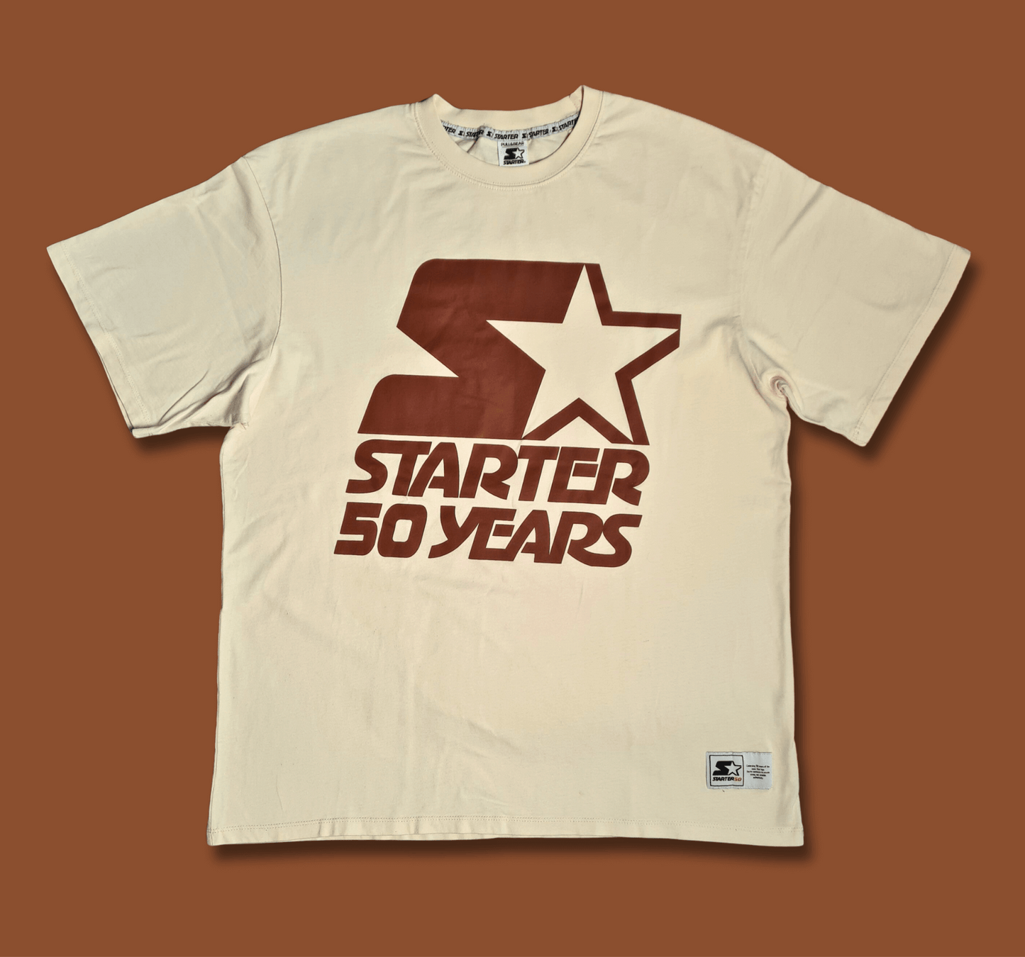 Starter 50 Years T-Shirt Retro Beige – Größe L