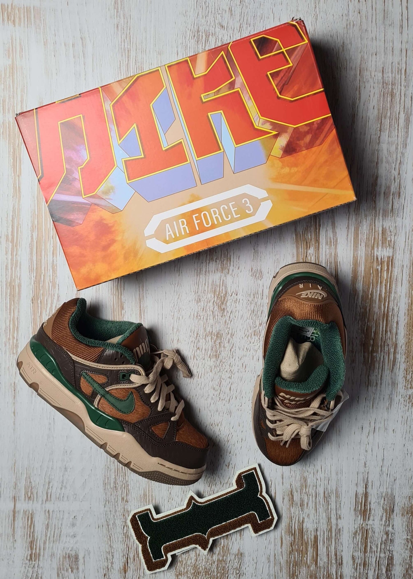 Nike Air Force 3 Low Nigo | Baroque Brown | Größe 40 | HQ0260-201