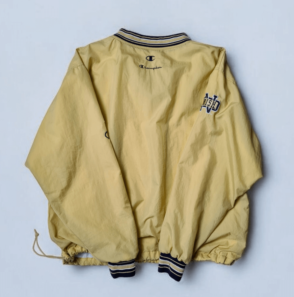 Vintage Champion Notre Dame Windbreaker – College Jacke (L)