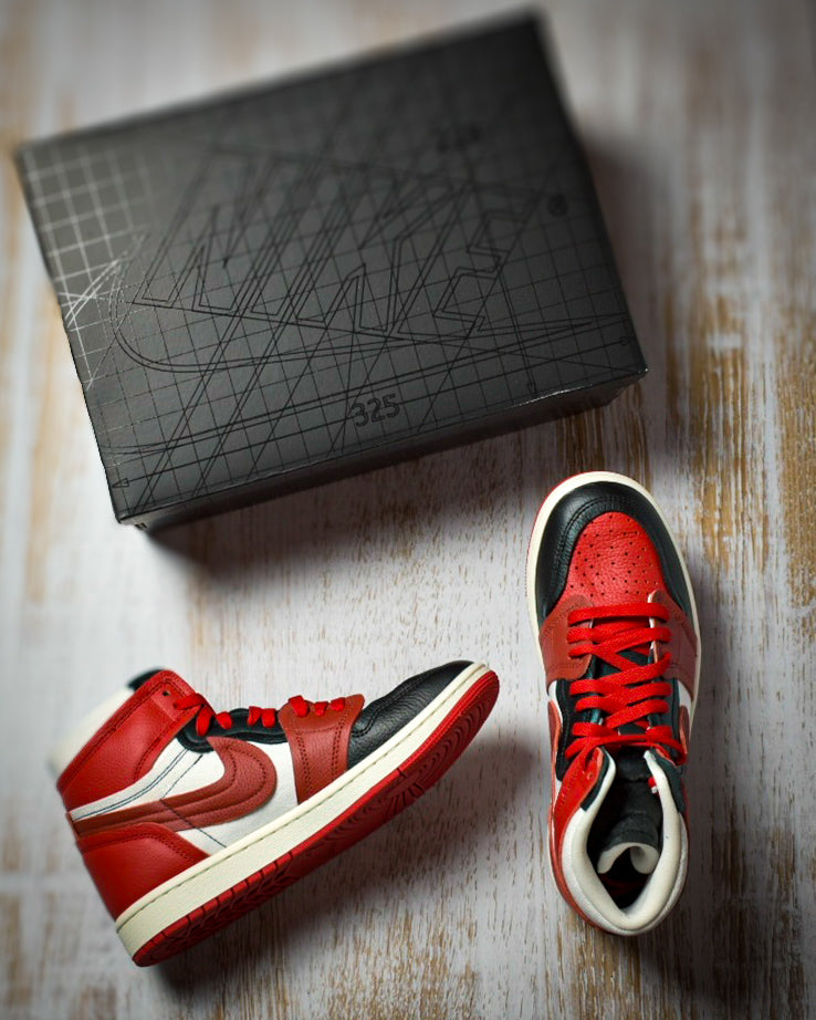 WMNS Air Jordan 1 High Sport Red/Dune Red-Black-Sail! Sofort lieferbar und garantiert Oiginal!