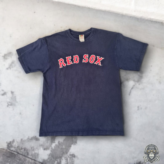 Vintage Red Sox David Ortiz #34 T-Shirt – Navy | 90s Fruit of the Loom | Größe L