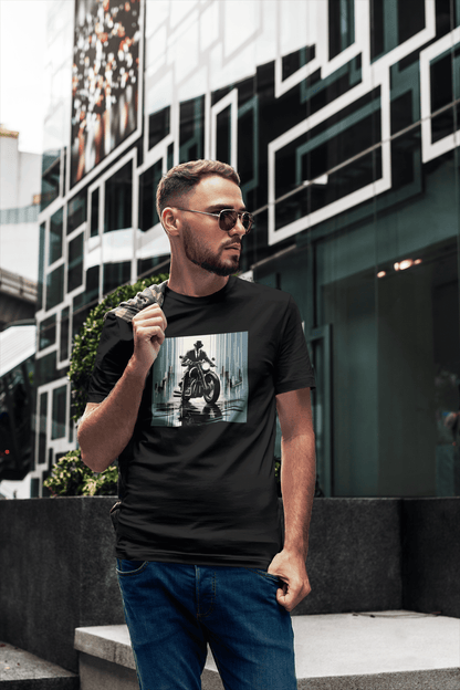 BobX - Stylisches Unisex T-Shirt mit einzigartigem Biker Motiv!