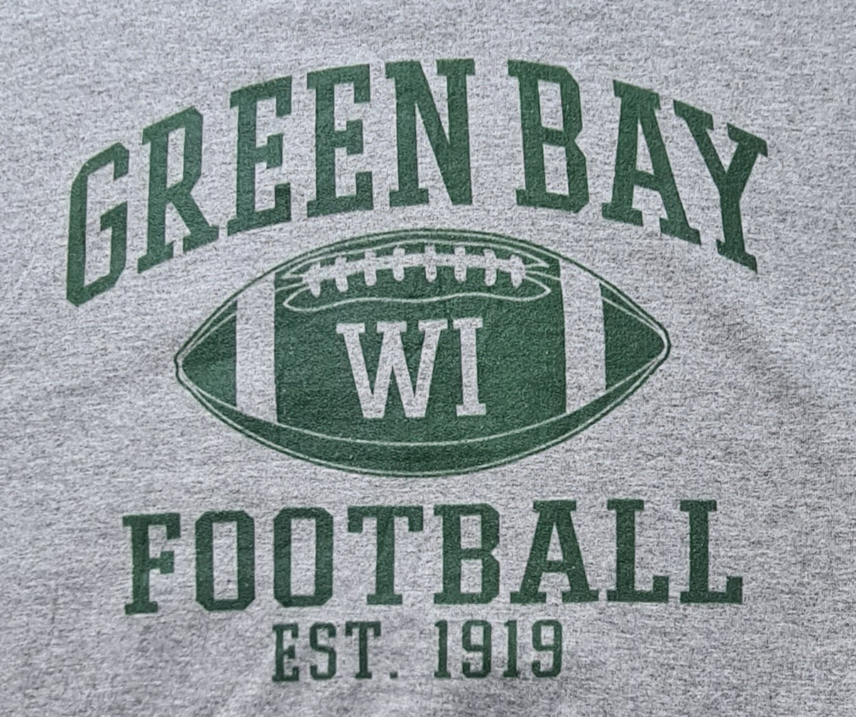 Gildan Sweatshirt Grau – Green Bay WI Football America (M)