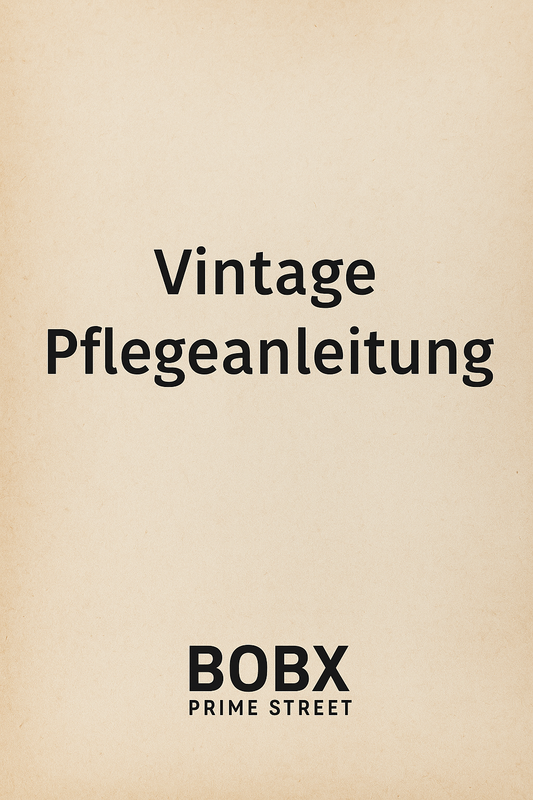 Vintage Pflegeanleitung