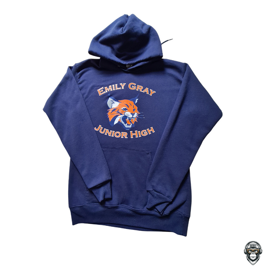 Hanes EcoSmart Hoodie Navy – Emily Gray Junior High School USA (S)