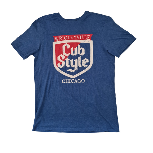 Cub Style Chicago Retro T-Shirt – Blau – Größe L