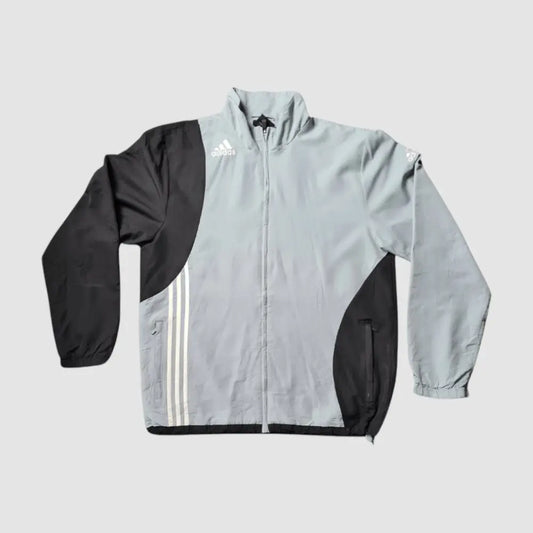 Adidas Trainingsjacke Colorblock Eisblau/Grau/Schwarz | 2010s | L - Jacke