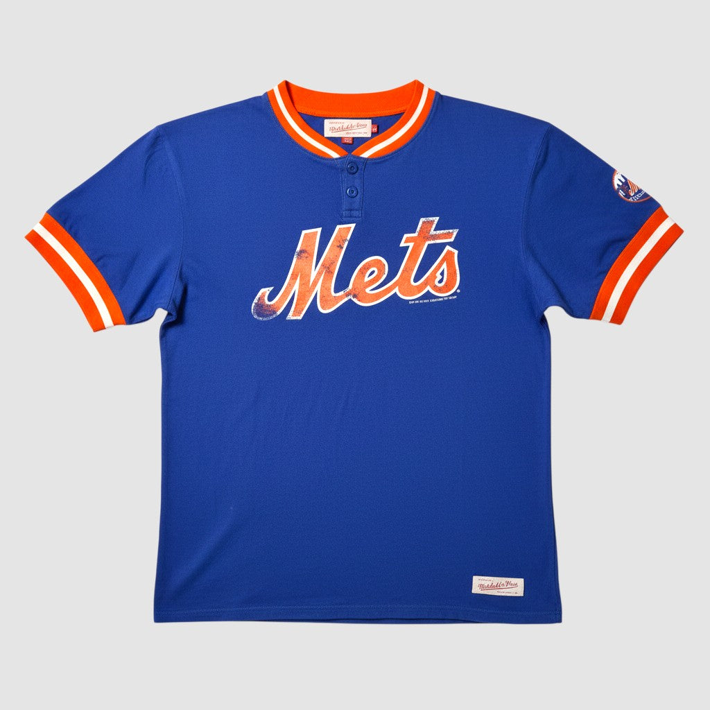 Mitchell & Ness New York Mets Shirt – Retro Baseball Design (M) - T-Shirt