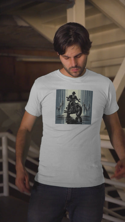BobX - Stylisches Unisex T-Shirt mit einzigartigem Biker Motiv!