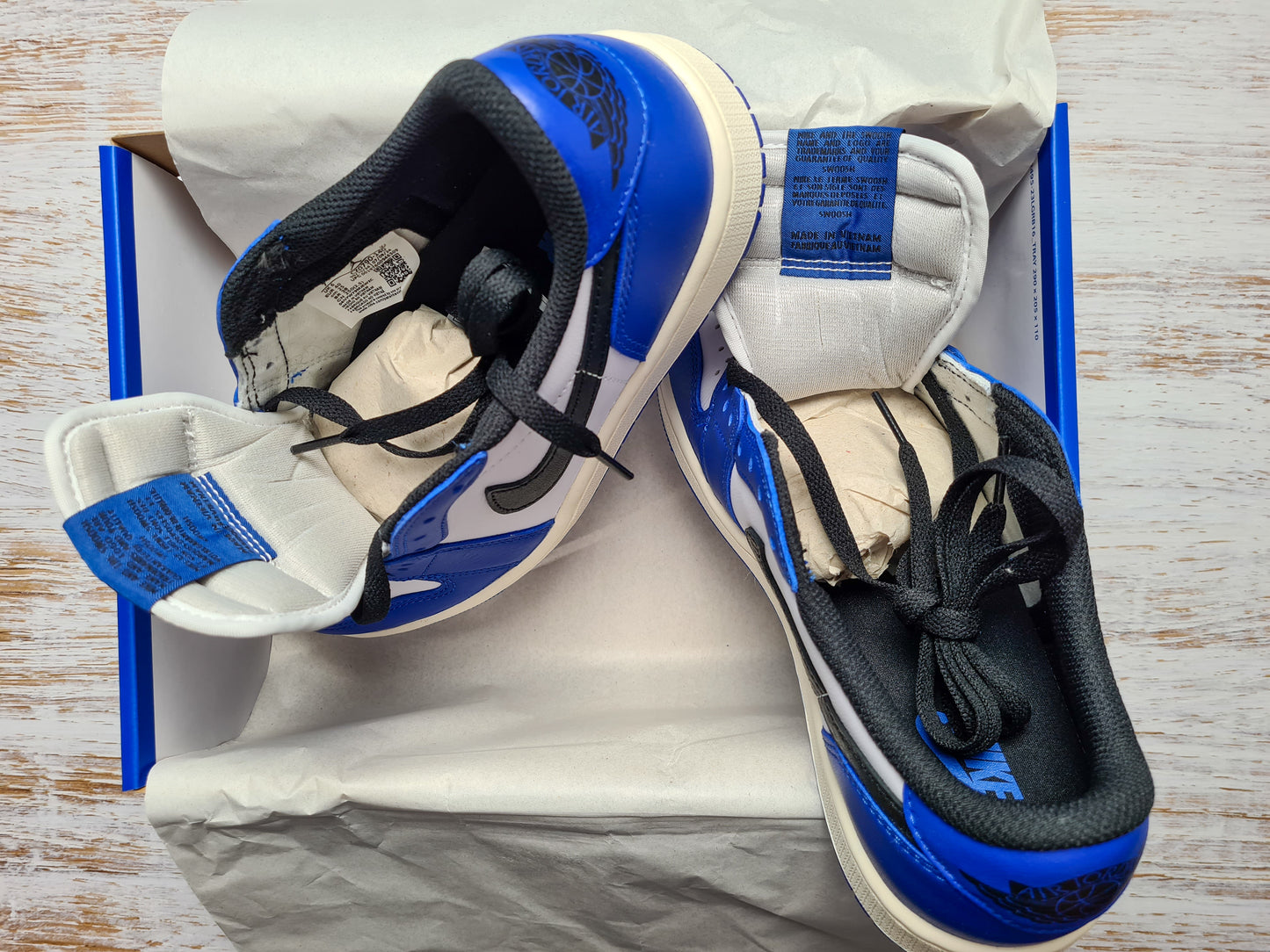 Jordan 1 Low Game Royal OG | Neu mit Box | Größe 40