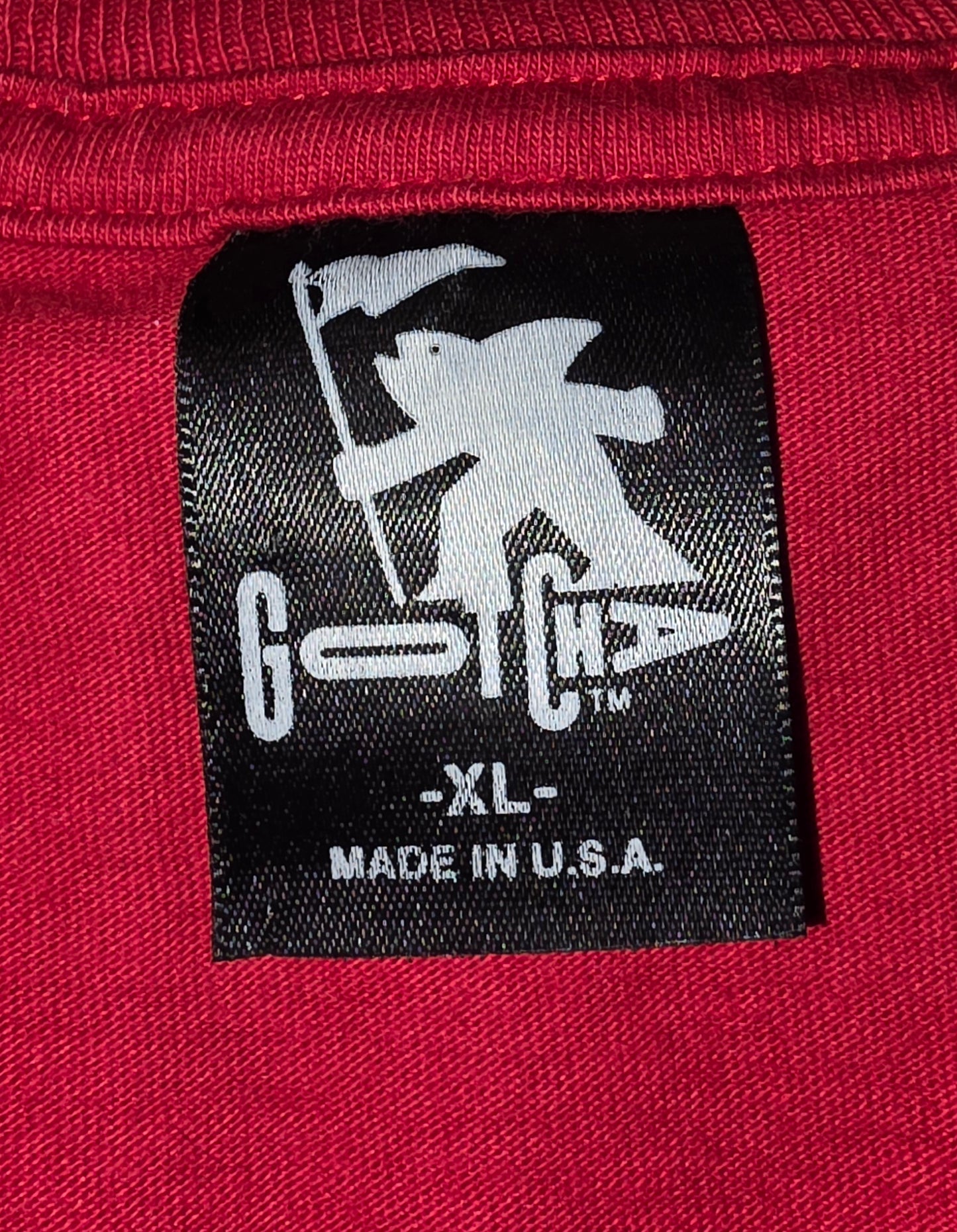 Vintage 90s Gotcha Single Stitch T-Shirt Rot USA  Gr. XL
