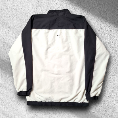 PUMA Trainingsjacke | Schwarz-Weiß | Retro Style | Größe M