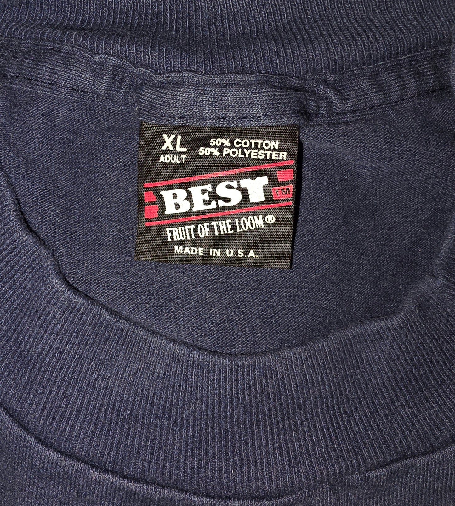 Vintage Firefighter T Shirt Miami TWP Navy 90s Fruit of the Loom Gr. XL