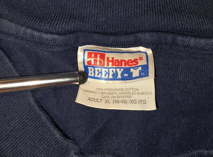 Hanes Beefy‑T 90s T‑Shirt Savannah Georgia Navy, Gr. XL