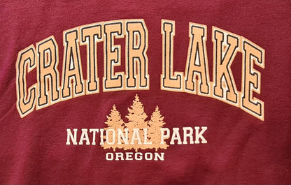 Detailansicht Crater Lake Oregon Frontprint in Beige