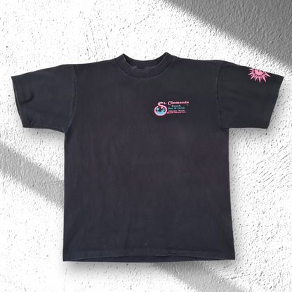 80s/90s Vintage Single Stitch T-Shirt St. Clements Myrtle Beach | Schwarz | Größe L