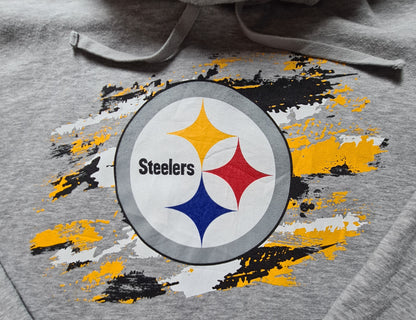Fanatics Hoodie Grau – Pittsburgh Steelers NFL Hoodie (XL)