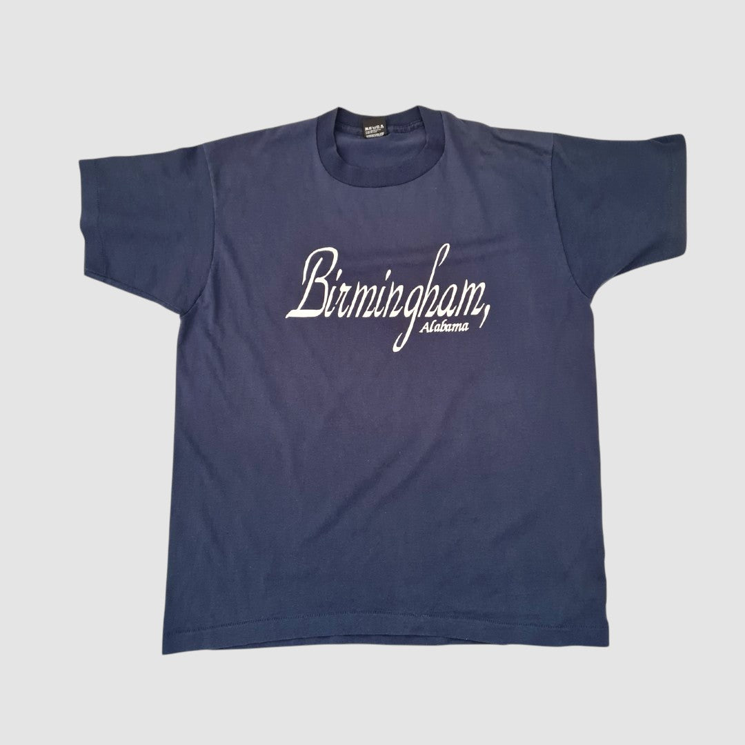 Screen Stars „Birmingham Alabama“ T-Shirt Single Stitch XL Navy