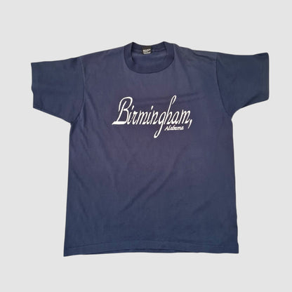 Screen Stars „Birmingham Alabama“ T-Shirt Single Stitch XL Navy