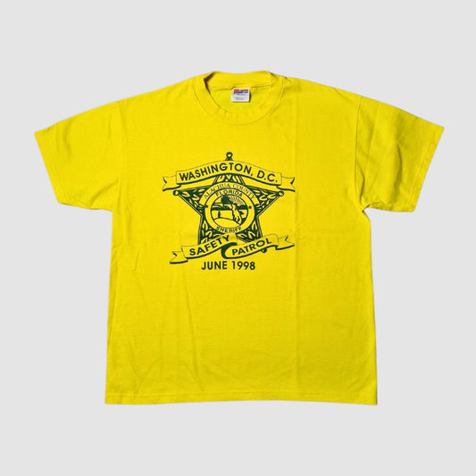 Vintage Hanes Heavyweight 50/50 Sheriff Safety Patrol T-Shirt 1998 L