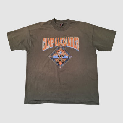 Vintage Fruit of the Loom Best T-Shirt „Camp Alexander“ USA XXL