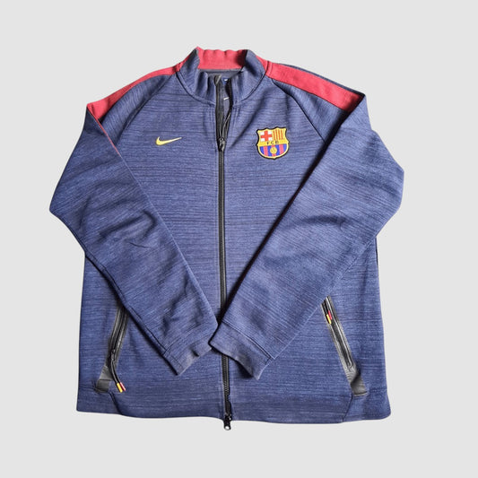 Nike FC Barcelona Fleece Trainingsjacke Navy | 2010s | L