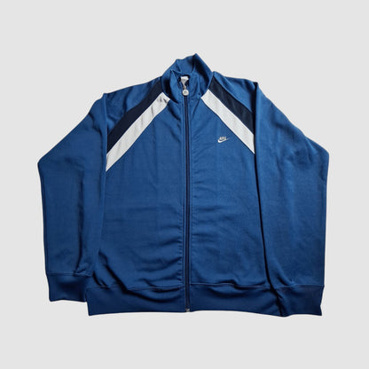 Nike Trainingsjacke Blau/Weiß Colorblock | 2000s Vintage | XL