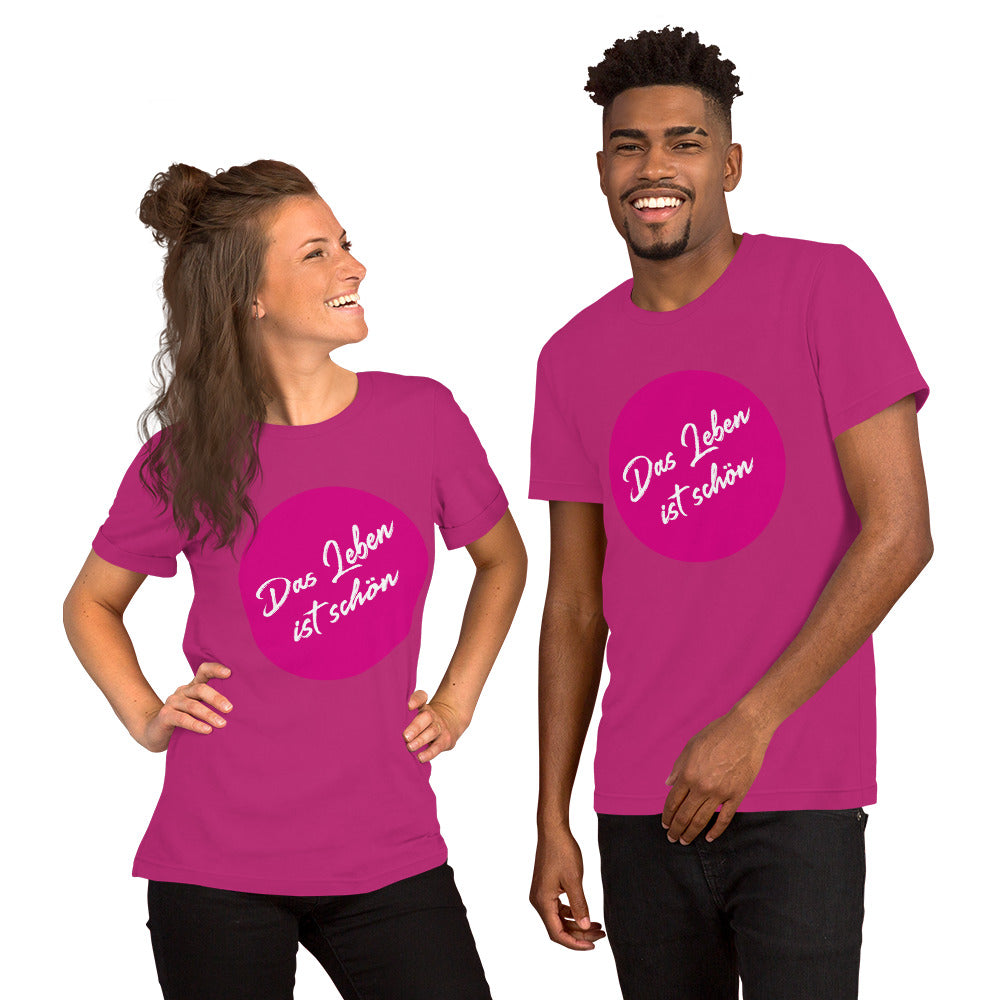 AlmaV - Unisex T-Shirt "Das Leben ist schön"